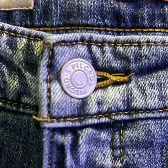 Pilcro Anthropologie Straight Leg Distressed‎ Jeans, Size 26 - Picture 9 of 13